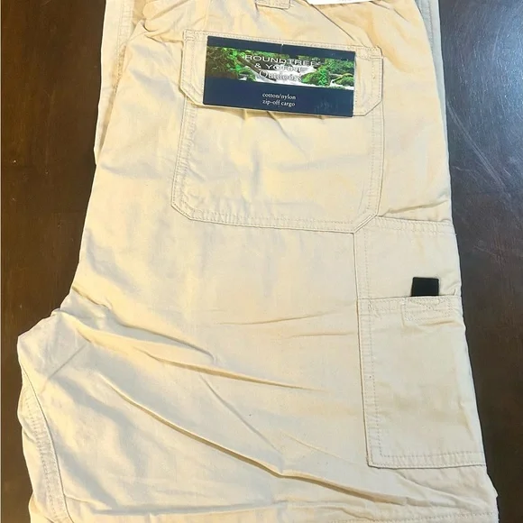ROUNDTREE & YORKE OUTFITTERS ZIP OFF CARGO Pants to Shorts, 36/29 NEW - Picture 6 of 8